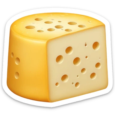 Con tratto di disegno rappresentare un topo che rosicchia un pezzo di formaggio sticker