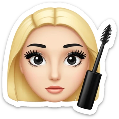 Rimel de maquiagem para passar no rosto sticker