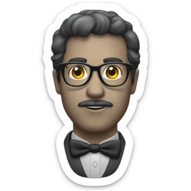 portuguese glasses man sticker