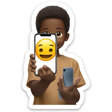 iPhone 16 pro desert titanium hold on boy sticker