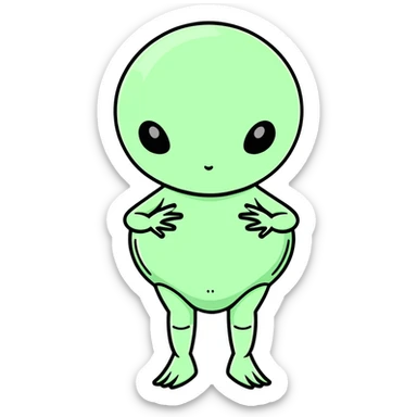 Alien pregnant  sticker