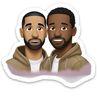 Drake and travis Scott love sticker