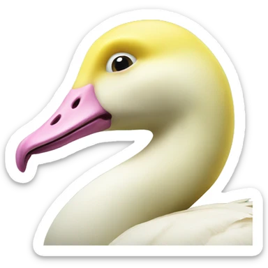 Banana goose sticker