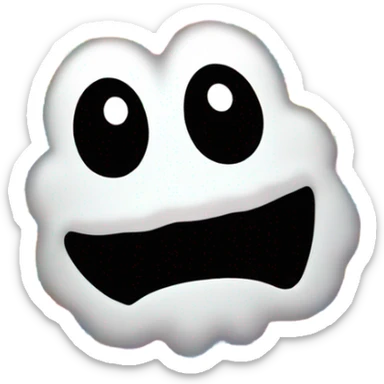 A rainbow yeti poop swirl emoji sticker