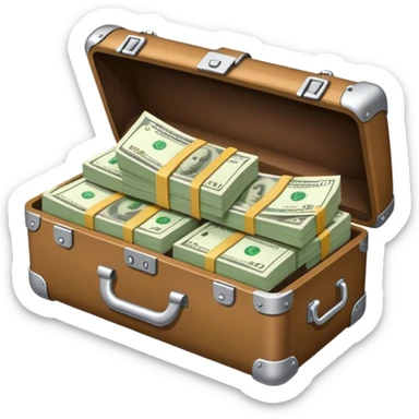carrying case with cash sticker