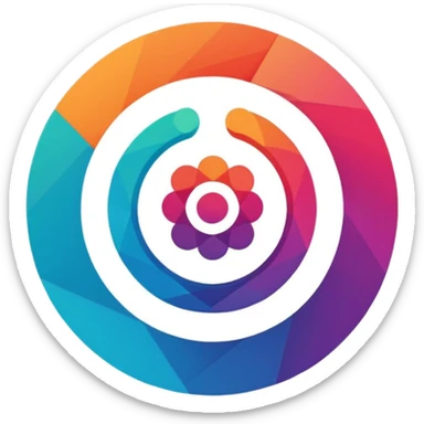 Staff team logo with name sticker