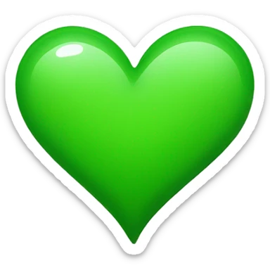 green heart sticker