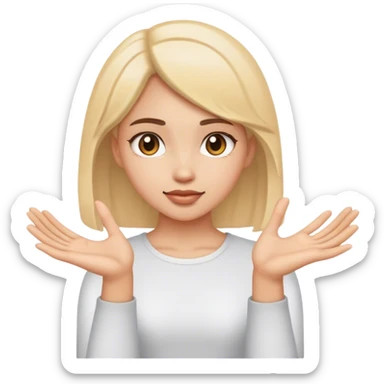 OMG girl with hands sticker