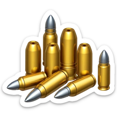 Lots of wasted bullets sticker