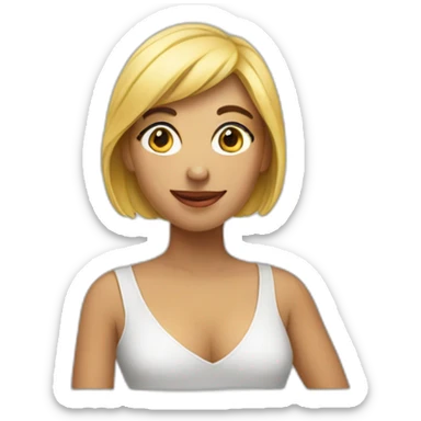 A woman posing sticker