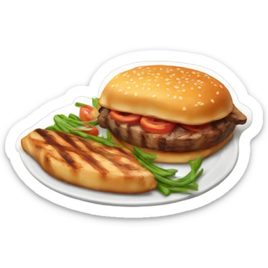 Delicious grill sticker