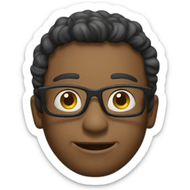 emoji de óculos fazendo certinho sticker