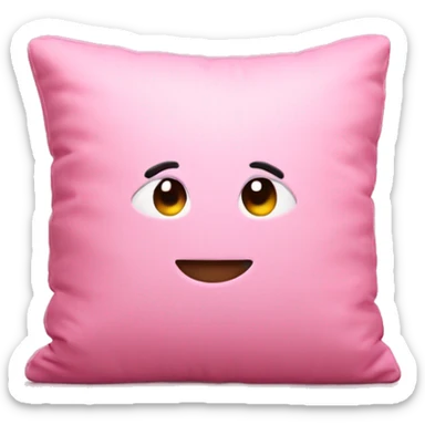 Pink cushion sticker