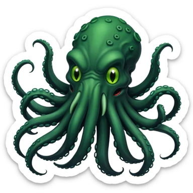 black Cthulhu  sticker