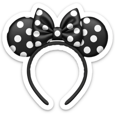 Minnie Mouse ears sticker