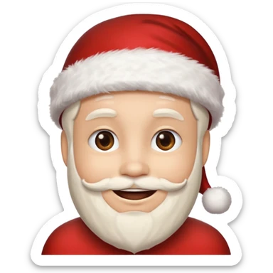 rodolph with a santa hat  sticker