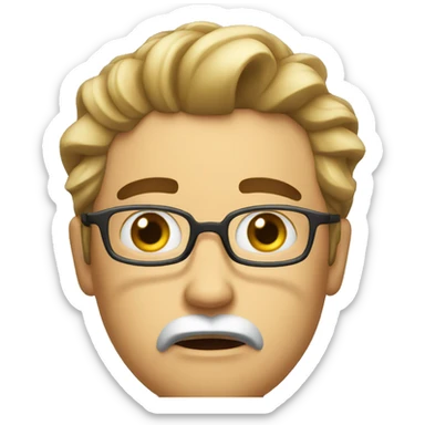 A panicked lawyer sticker