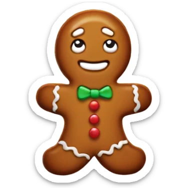 Gingerbread cookie sticker