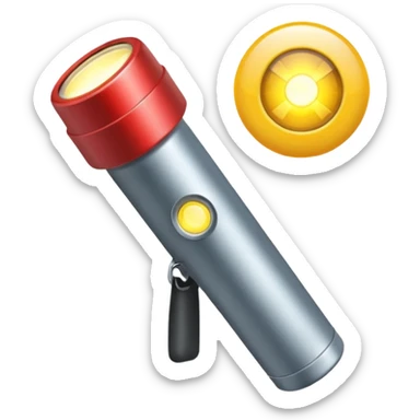 shining flashlight emoji sticker