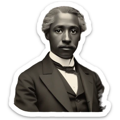 Victorian black and white photograph  sticker