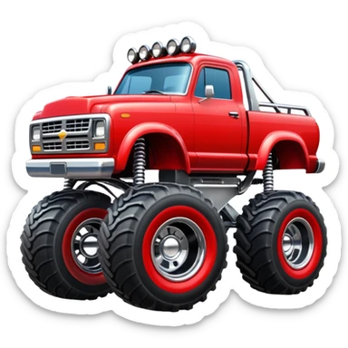 Monster truck sticker