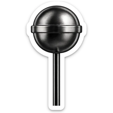 lollipop, chrome style sticker