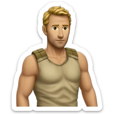 kirk lazarus tropic thinder sticker