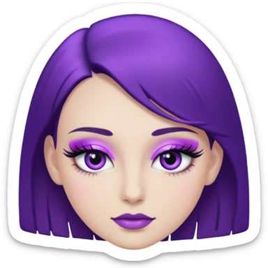 beauty purple sticker