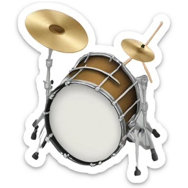 marching bass drum sticker