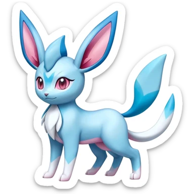 Sylveon-glaceon-salamence-hybrid, full body sticker