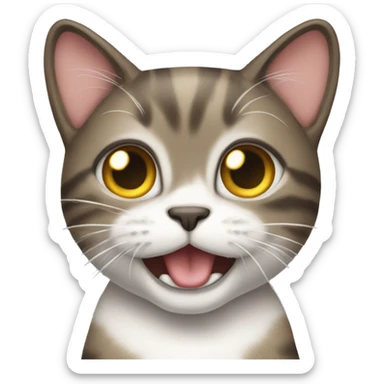 Cat meow meow meow sticker