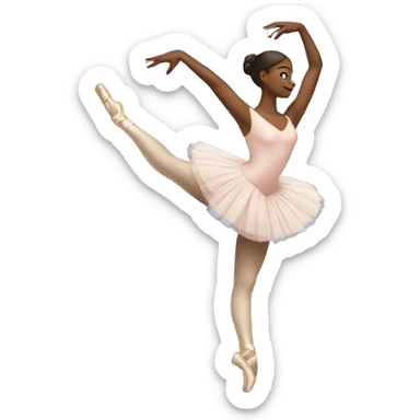 Ballet dancer in thigh highs sticker