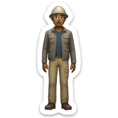 geologist full body sticker
