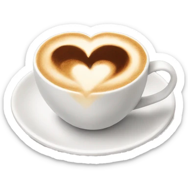 cappucino heart emoji sticker