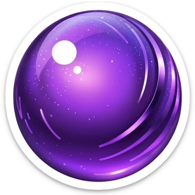 Fashion planet purple  sticker