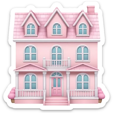 House for doll pink and aesthetic pink sticker