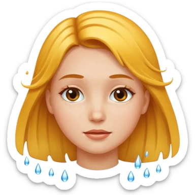 Clean girl finish shower sticker