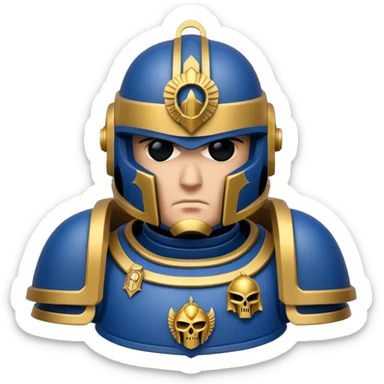 Space marine from warhammer, spacewo sticker