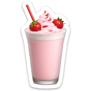Strawberry milkshake  sticker