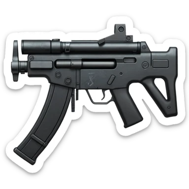 Simple mp5 no stock no scope sticker