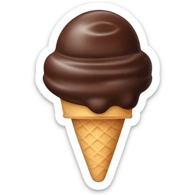 chocolate fudge ice cream sticker