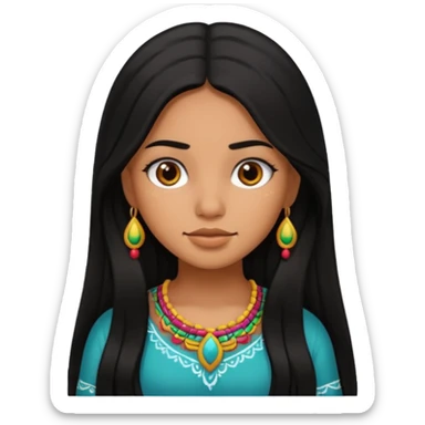 Mexican girl sticker
