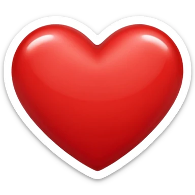 classic heart emoji sticker