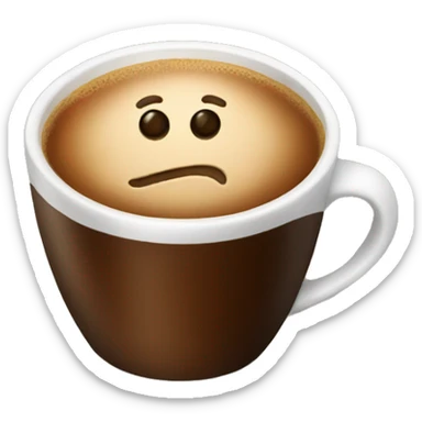 A cup of coffee sticker