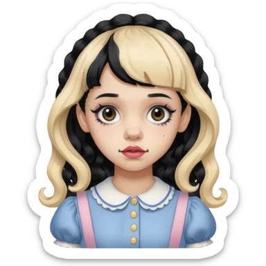 Melanie Martinez with split her sticker