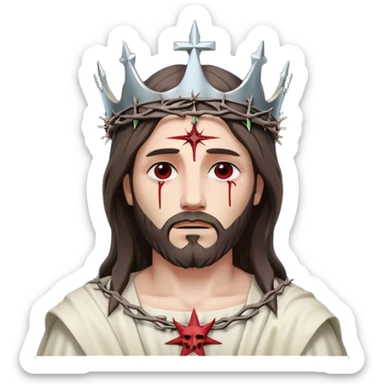 Make a satan Jesus sticker