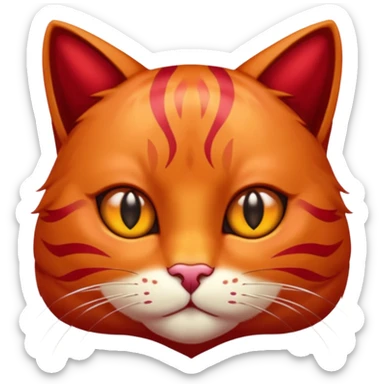 ruby red cat sticker