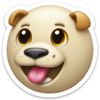 Funny squeaky toy sticker