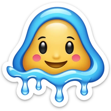 spell out the word "wavy" in a blue graffiti font sticker