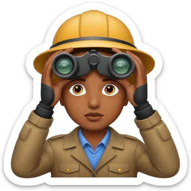 on the lookout binoculars sticker